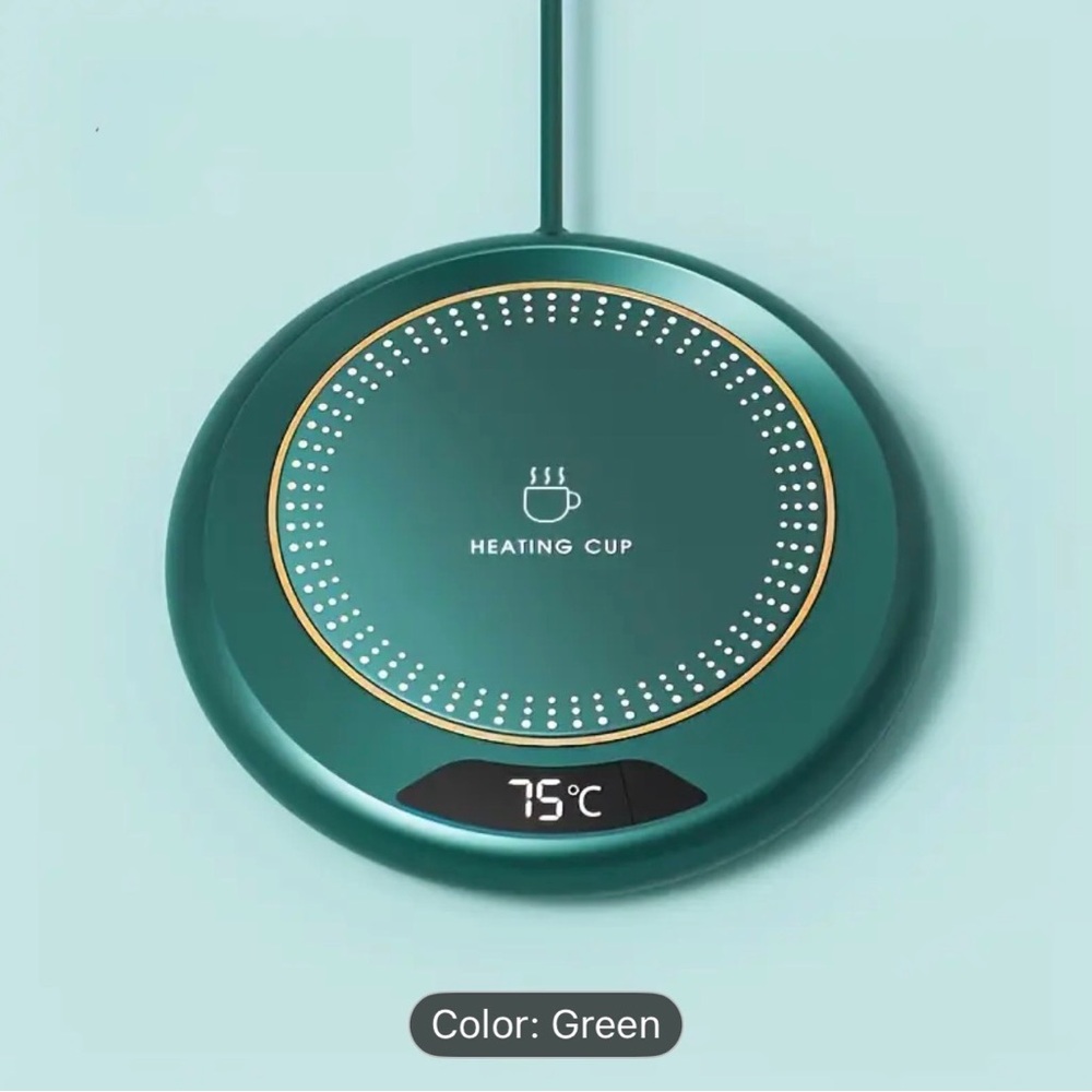 Smart Touch Cup Mug Warmer - Pink, White, Green NIB - Picture 3 of 4